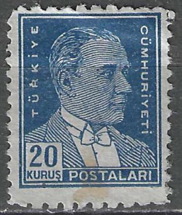 Turkije 1931/1938 - Yvert 817 - Beeltenis van Ataturk  (ST), Postzegels en Munten, Postzegels | Europa | Overig, Verzenden