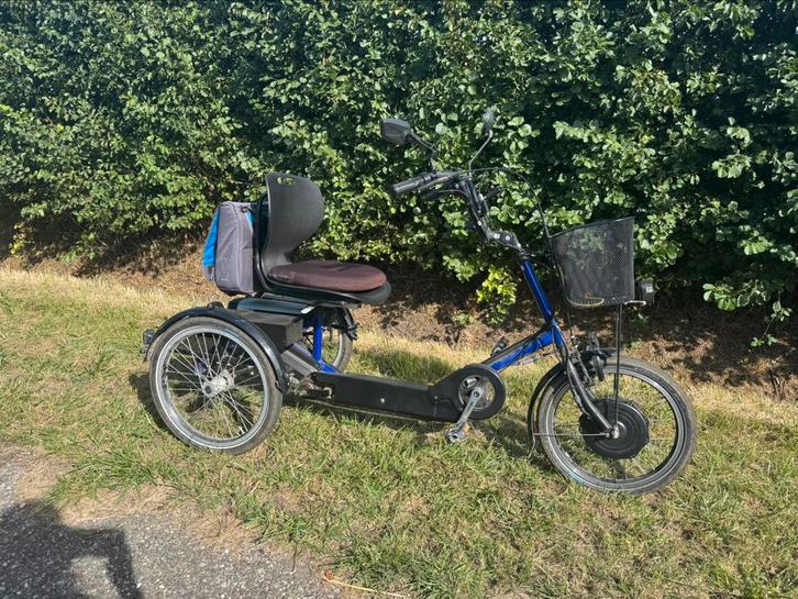 Blauwe e-bike driewieler, Fietsen en Brommers, Fietsen | Driewielfietsen, Zo goed als nieuw, Ophalen