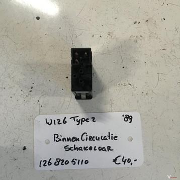 Mercedes W126 1989  Type 2 Binnen circulatieschakelaar beschikbaar voor biedingen