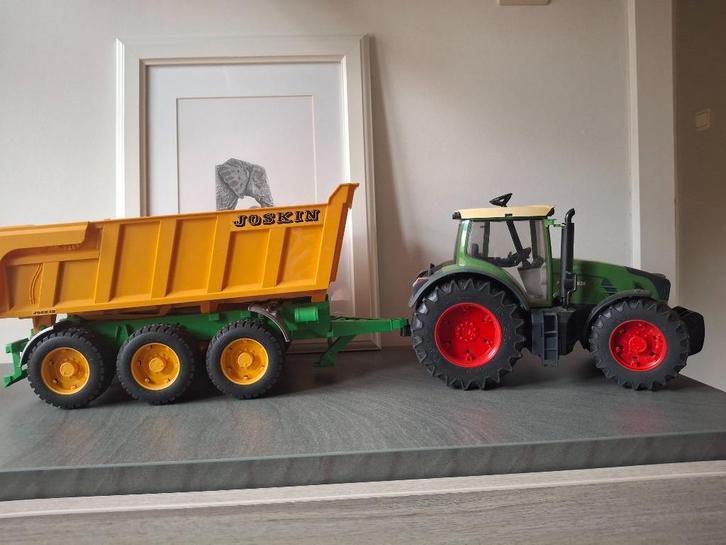 Bruder tractor met kar, Kinderen en Baby's, Speelgoed |Speelgoedvoertuigen, Zo goed als nieuw, Ophalen of Verzenden