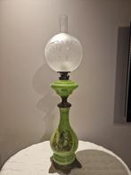Fragonard olielamp opaalgroen glas (set 2 stuks), Antiek en Kunst, Ophalen