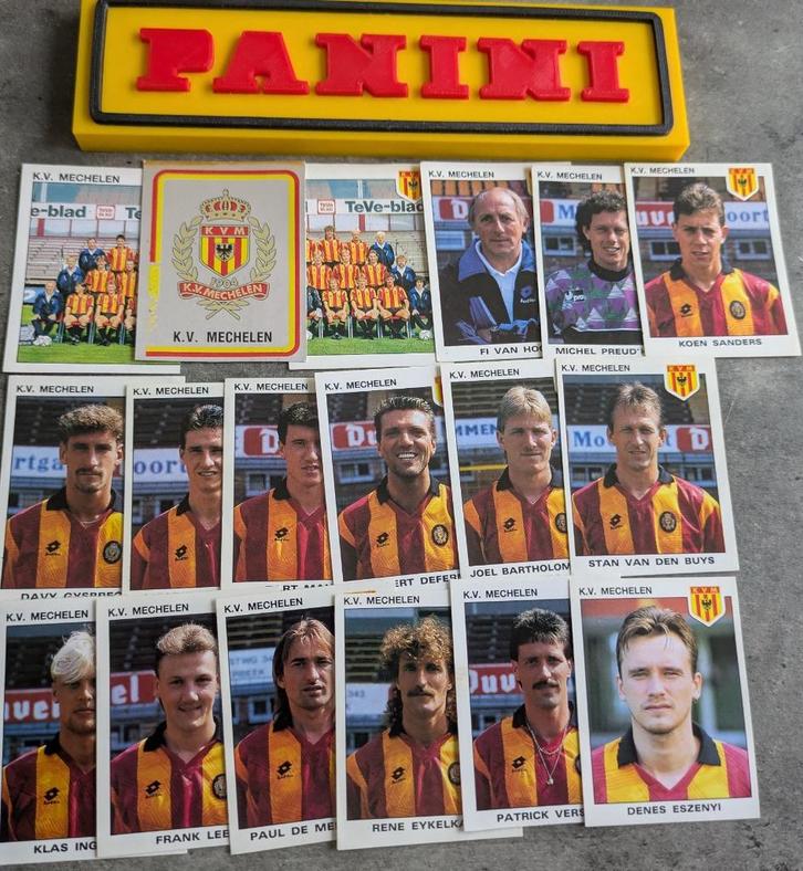 PANINI FOOTBALL 93 18 STICKERS 1992  KV MECHELEN, Hobby en Vrije tijd, Stickers en Plaatjes, Nieuw, Verzenden