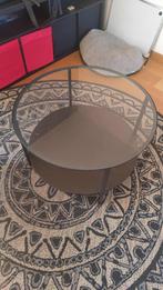 Salontafel glas, Huis en Inrichting, Tafels | Salontafels, Ophalen, 50 tot 100 cm, Rond, 50 tot 100 cm