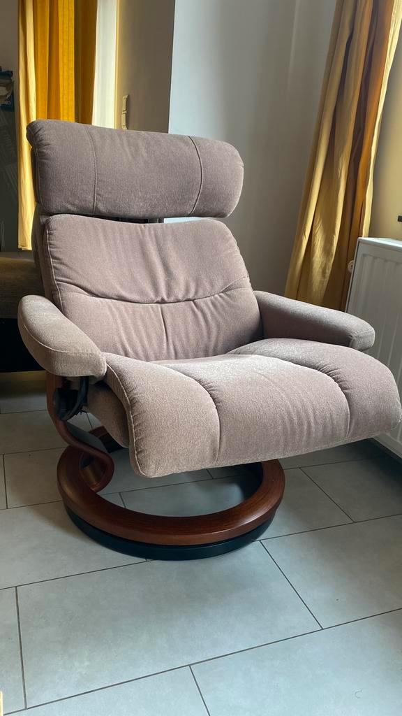 Modern Stressless Mayfair relaxfauteuil, Huis en Inrichting, Fauteuils, Zo goed als nieuw, Stof, 75 tot 100 cm, 75 tot 100 cm