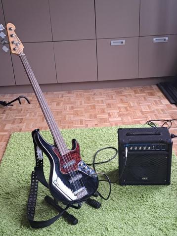 Richwood Basgitaar + Versterker – Compleet Instapmodel beschikbaar voor biedingen