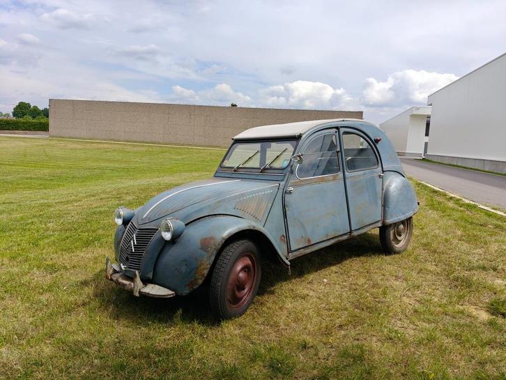 Citroen 2CV - AZ - 1955, Auto's, Citroën, Particulier, 2CV, Benzine, Coupé, 2 deurs, Handgeschakeld, Zilver of Grijs, Blauw, Voorwielaandrijving