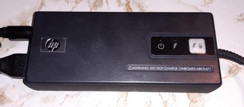 Chargeur secteur+voiture HP HSTNN-AA04 pour PC portable, Computers en Software, Laptop-opladers, Gebruikt, Ophalen