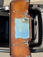 Vintage kapstok met spiegel en metalen haken, Ophalen of Verzenden, Gebruikt