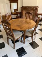 Table en chêne et 4 chaises, Antiquités & Art