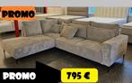 VJ Hoeksalon in grijs stof 270/216cm PROMO + Gratis Levering, Ophalen of Verzenden, Nieuw, Stof