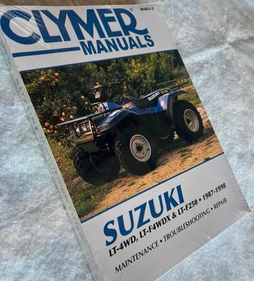 Manuel de réparation CLYMER pour Suzuki Quad 1987-1998 neuf