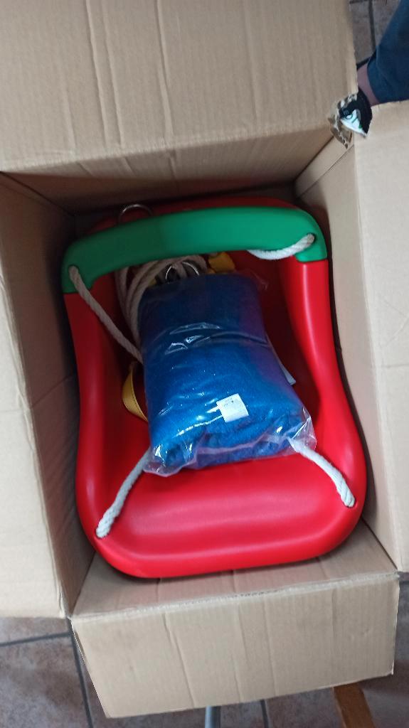 Peuterschommel met inlegkussen - nog nieuw., Kinderen en Baby's, Speelgoed | Buiten | Speeltoestellen, Schommel, Ophalen of Verzenden