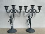 2 mooie antieke kandelaars, Enlèvement ou Envoi