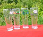 4 verres a biere Kronenbourg decor different, Comme neuf, Autres marques, Enlèvement ou Envoi, Verre ou Verres