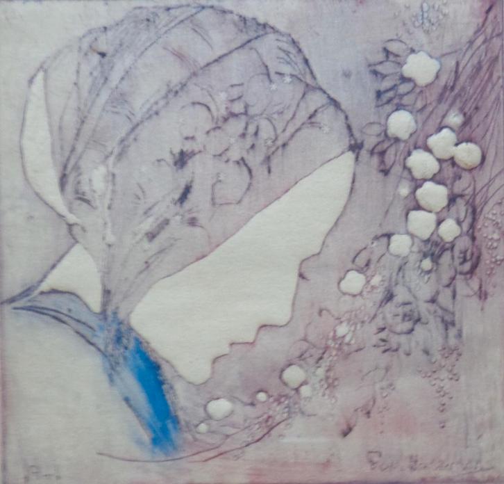 PAUL HAGEMANS / MEISJES BLOEMEN / KLEURETS / 25x22cm / KADER, Antiek en Kunst, Kunst | Etsen en Gravures, Ophalen of Verzenden