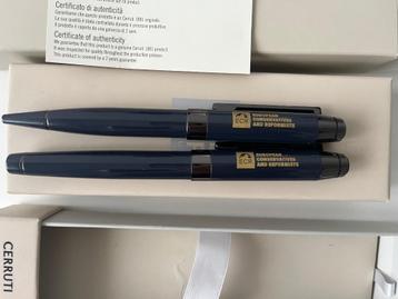 COFFRET 2 STYLOS CERRUTI, Avec boîte, Comme neuf, Enlèvement, Autres marques