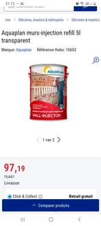 Aquaplan Mur Injection 20L, Bricolage & Construction, Enlèvement ou Envoi, Comme neuf