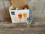 6 glazen Vanderghinste oud bruin 25cl, Ophalen, Zo goed als nieuw