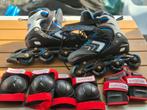 Skeelers + bescherming, Sport en Fitness, Ophalen, Zo goed als nieuw, Bescherming