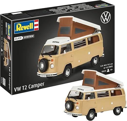 Revell | VW T2 Camper | GRATIS LEVERING, Hobby en Vrije tijd, Modelbouw | Auto's en Voertuigen, Nieuw, Auto, Groter dan 1:32, Revell