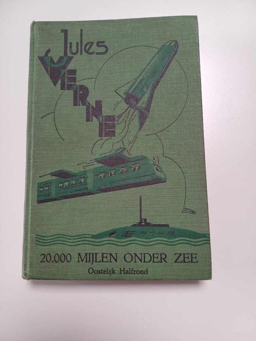 Jules Verne 20.000 Mijlen onder zee van 1935 zie objecten, Boeken, Avontuur en Actie, Gelezen, Ophalen of Verzenden