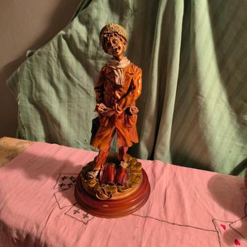 Beeldje van jongentje Bruin/Goudkleurig (hoogte: 35cm) beschikbaar voor biedingen