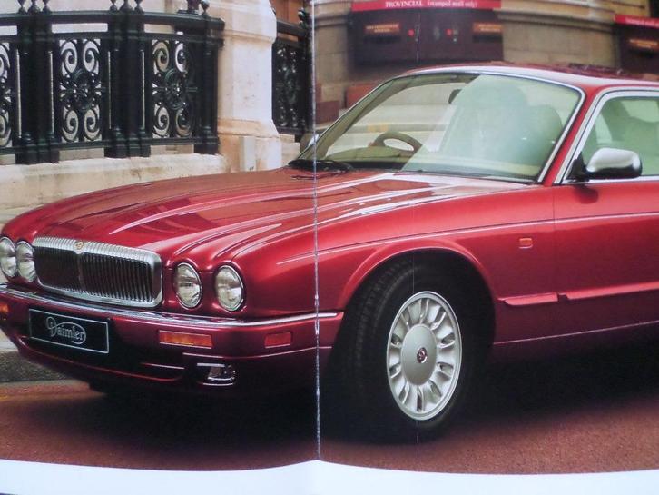 Jaguar Daimler Six & Double Six 1995 Brochure, Boeken, Auto's | Folders en Tijdschriften, Ophalen
