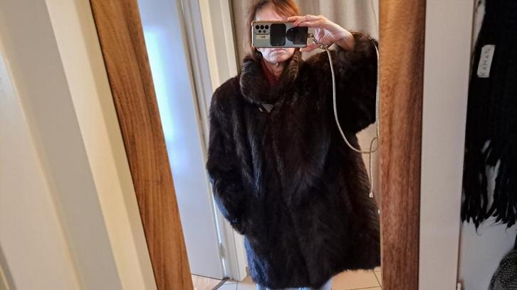 veste vison vintage taille 40-42, Kleding | Dames, Jassen | Winter, Ophalen of Verzenden