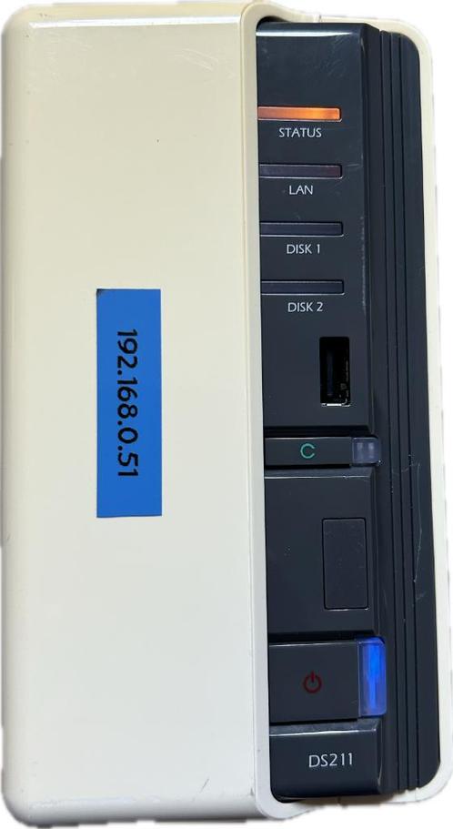 Synology DS211 NAS, Computers en Software, NAS, Gebruikt, Ophalen of Verzenden