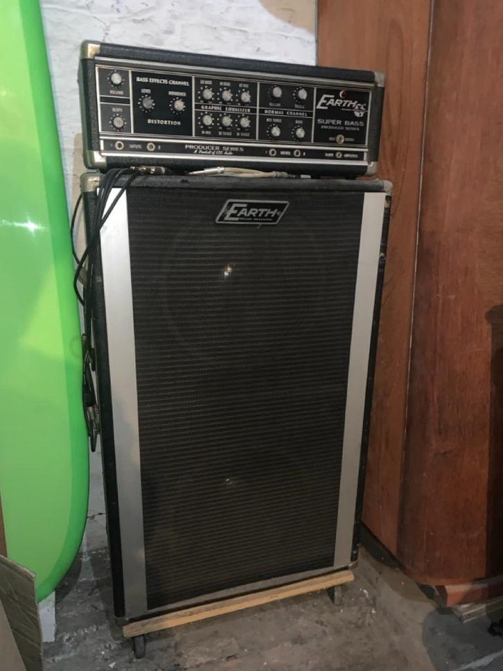 gitaar versterker Earth met LS, Muziek en Instrumenten, Versterkers | Bas en Gitaar, Gebruikt, Gitaar, 100 watt of meer, Ophalen
