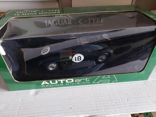 Autoart Jaguar C type, Hobby en Vrije tijd, Modelauto's | 1:18, Zo goed als nieuw, Auto, Autoart, Ophalen
