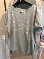 T-shirt met bloemen, Maat 38/40 (M), Blauw, Ophalen of Verzenden, Zo goed als nieuw