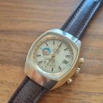 Chrono Omega, Handtassen en Accessoires, Horloges | Heren, Gebruikt, Polshorloge, Leer, Omega