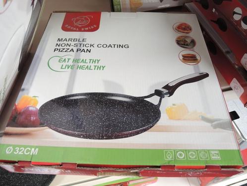 Pizza/pannenkoek pan 32 cm, Huis en Inrichting, Keuken | Potten en Pannen, Nieuw, Koekenpan of Braadpan, Gietijzer, Inductieplaat