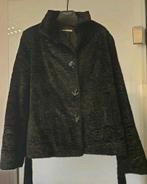 Jas in nepbont rené, Kleding | Dames, Ophalen of Verzenden, Zo goed als nieuw, Maat 42/44 (L), Zwart
