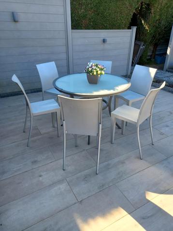 6 tuinstoelen, Tuin en Terras, Ophalen, Stapelbaar
