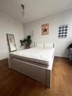 140x200 bed frame + latten + matras, Huis en Inrichting, Gebruikt, 140 cm, Ophalen, Tweepersoons