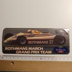 sticker ROTHMANS MARCH  GRAND PRIX TEAM   RACING   FORMULE 1, Verzamelen, Ophalen of Verzenden, Nieuw