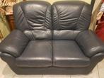 2 zit in leder, Huis en Inrichting, Ophalen, Gebruikt, Leer