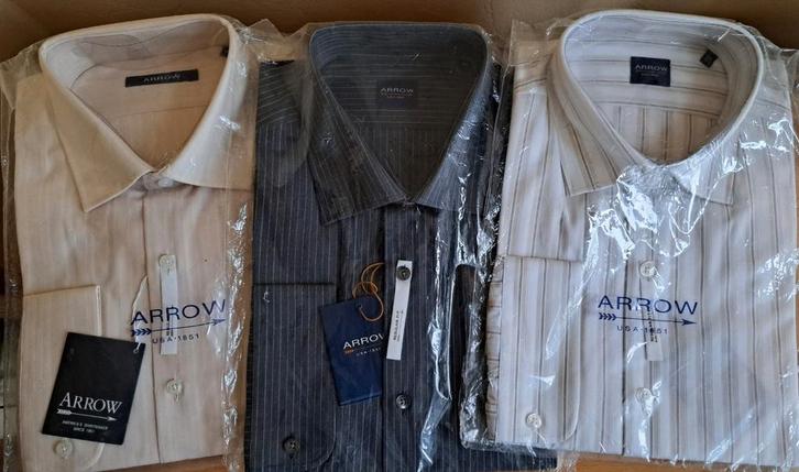 Nieuwe 'Arrow' shirts - XL 44, Kleding | Heren, Overhemden, Nieuw, Halswijdte 43/44 (XL), Wit, Ophalen of Verzenden