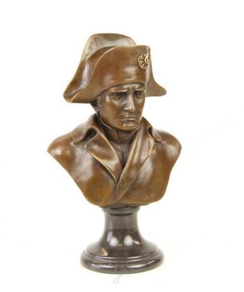 brons beeld , Napoleon, buste, Antiquités & Art, Curiosités & Brocante, Enlèvement ou Envoi