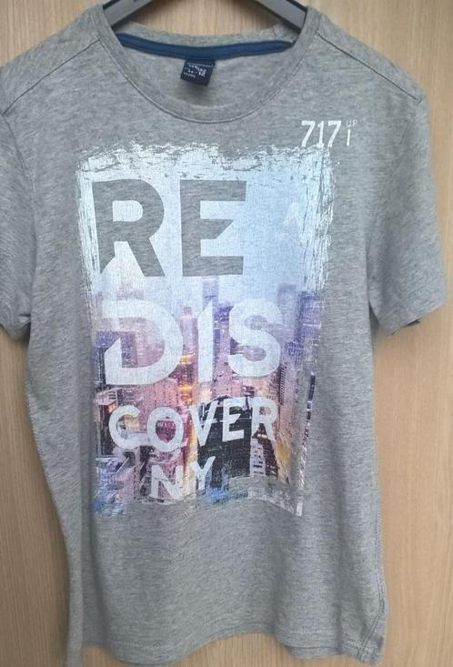 Grijze T-shirt - 717 - maat 146-152, Kinderen en Baby's, Kinderkleding | Maat 146, Zo goed als nieuw, Jongen, Shirt of Longsleeve