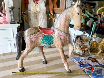 Koopje prachtig houten carrousel paard 30€ 