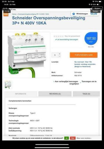 Overspanningsbegrenzer Schneider beschikbaar voor biedingen