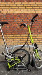 Brompton H6R grijs limoengroen naafdynamo met 6 versnellinge, Fietsen en Brommers, Ophalen, Brompton, 14 tot 16 inch, Versnellingen