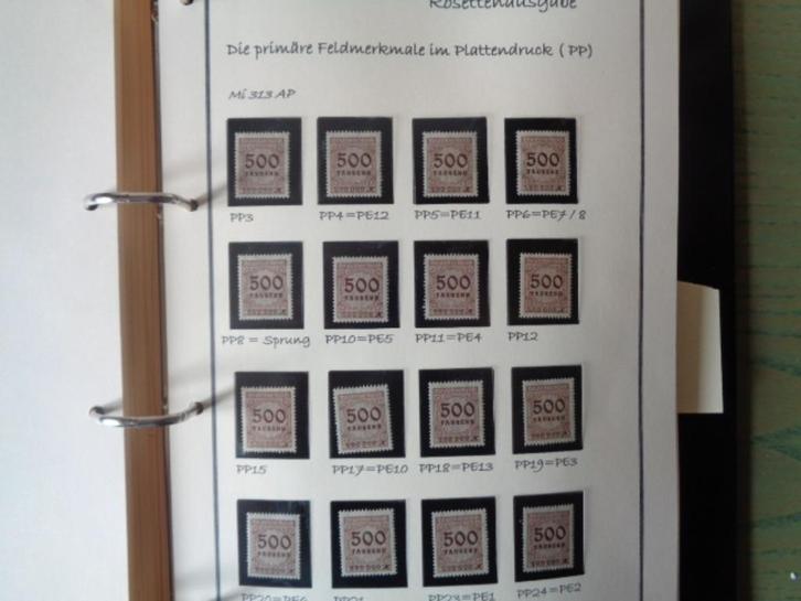 DR  Rosettenausgabe Mi 313A-329B, Postzegels en Munten, Postzegels | Europa | Duitsland, Postfris, Duitse Keizerrijk, Ophalen of Verzenden