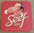Seef Bier - bierviltje, Ophalen of Verzenden, Zo goed als nieuw, Viltje(s), Overige merken