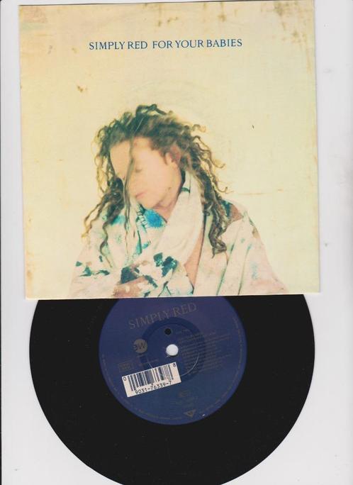 Simply Red – For Your Babies  Synth-pop 1992, Cd's en Dvd's, Vinyl Singles, Zo goed als nieuw, Single, Pop, 7 inch, Ophalen of Verzenden
