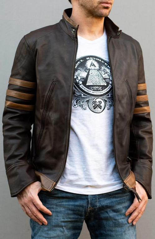 X-men Wolveriin origin - Soul revolver vest en cuir XS, Vêtements | Hommes, Pulls & Vestes, Comme neuf, Taille 46 (S) ou plus petite