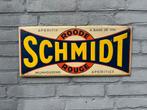 Schmidt aperitief oud reclamebord 1947, Ophalen of Verzenden, Gebruikt, Reclamebord